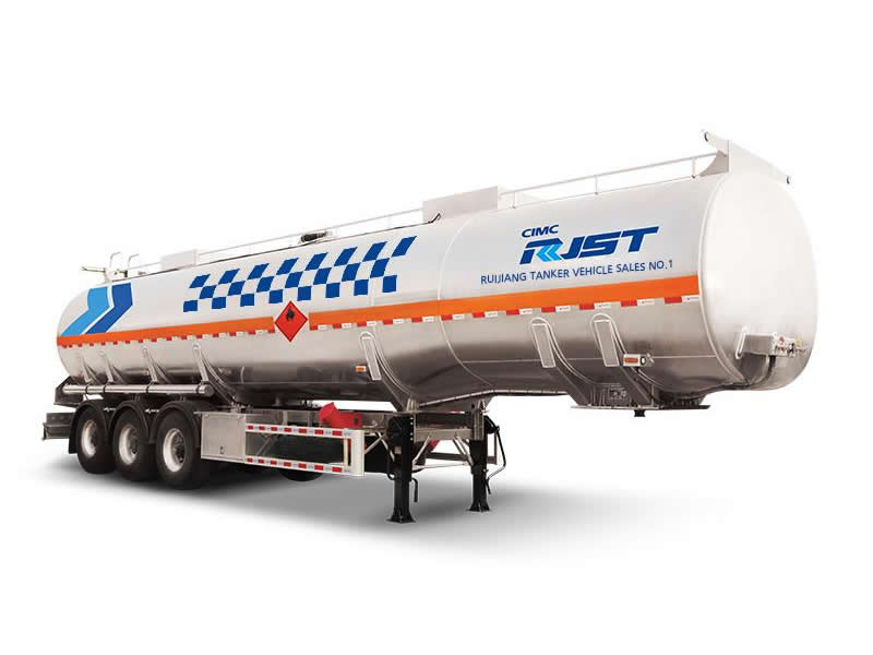 30-50m³Aluminum without auxiliary beam liquid tanksemi trailer