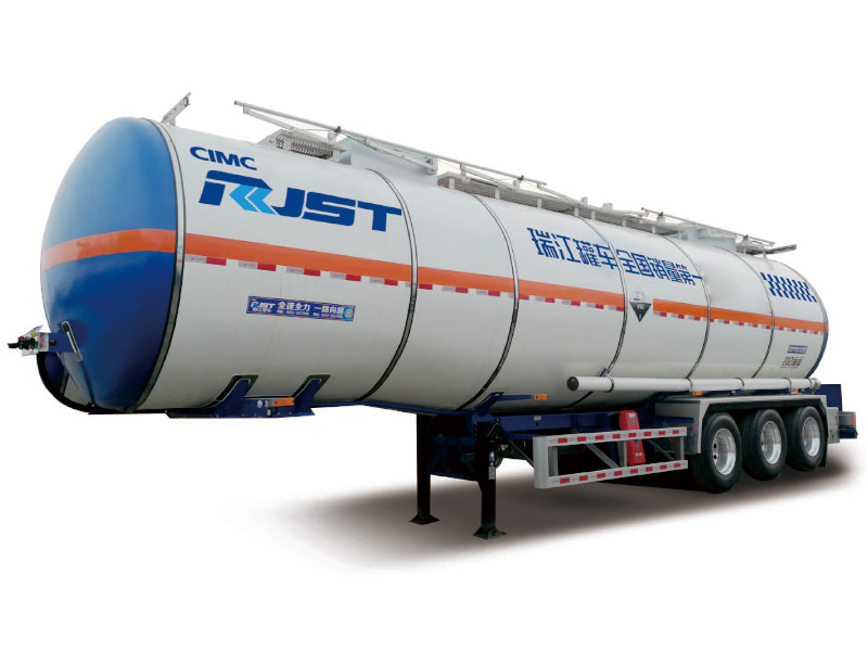 Stainless steel insulation flammable liquid loads transport tank semi-trailer 30-50m³